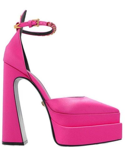 Versace Aevitas Pointy Platform Court Shoes - Pink