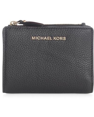 MICHAEL Michael Kors Logo Plaque Bi-fold Wallet - Black
