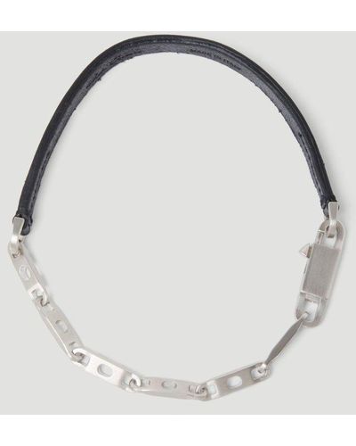 Rick Owens Chain Choker Necklace - Metallic