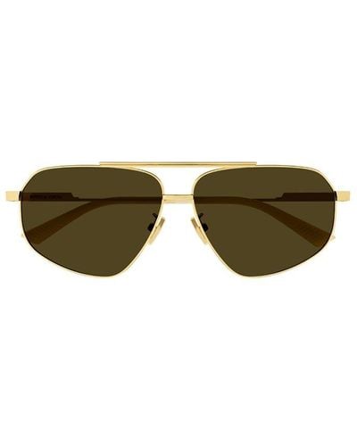 Bottega Veneta Aviator Sunglasses - Green