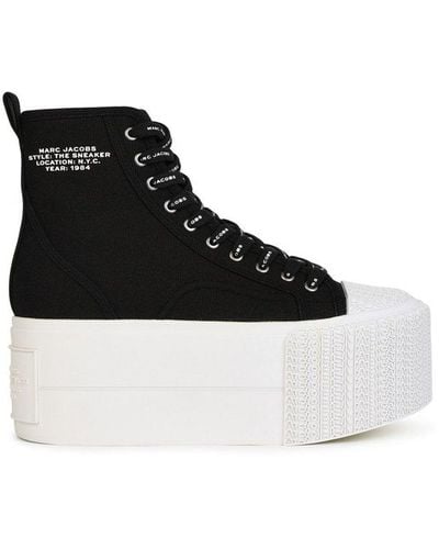 Marc Jacobs High-top Platform Lace-up Sneakers - Black