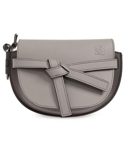 Loewe 'gate Dual Mini' Shoulder Bag, - Gray