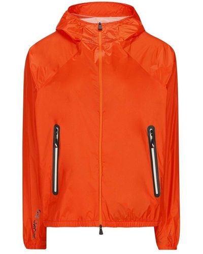 3 MONCLER GRENOBLE Leiten Hooded Wind Jacket - Orange