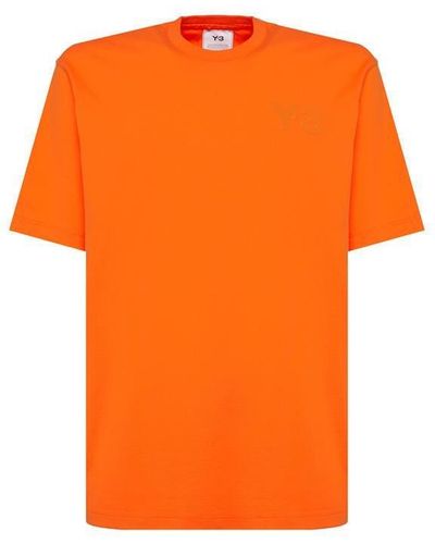 Y-3 Adidas Chest Logo T-shirt - Orange
