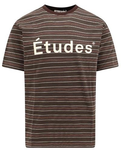 Etudes Studio Wonder Logo Printed T-shirt - Brown
