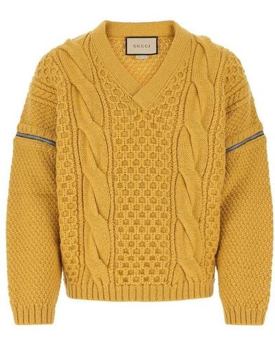Gucci Wool Sweater - Yellow