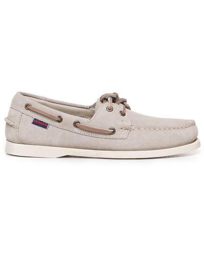 Sebago Portland Flesh Out Lace-up Boat Loafers - White
