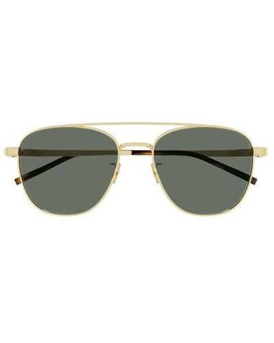 Saint Laurent Round Frame Sunglasses - Green