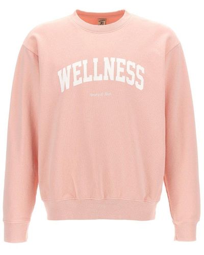 Sporty & Rich Wellness Ivy Crewneck Sweatshirt - Pink