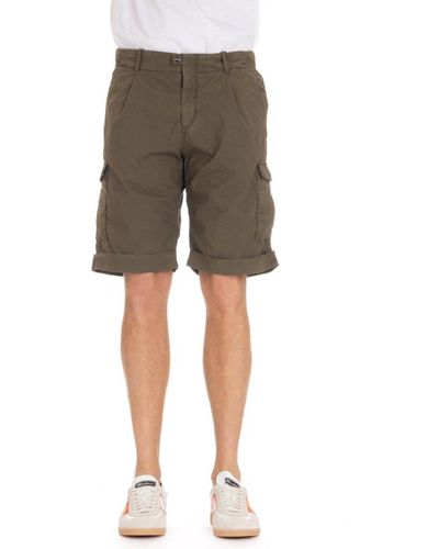 Herno Button Detailed Shorts - Natural