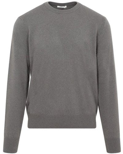 The Row Crewneck Knitted Sweater - Gray