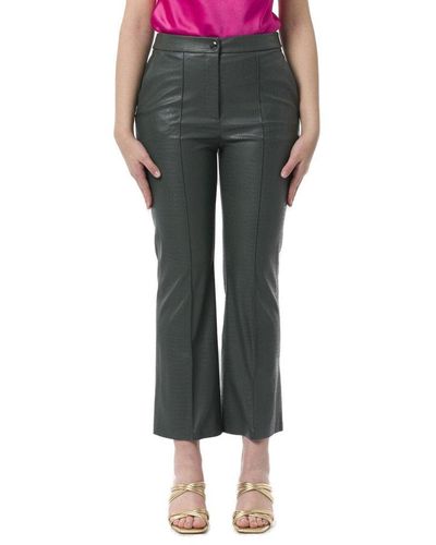 Max Mara Button Detailed Cropped Trousers - Grey