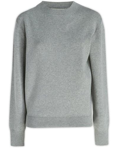 Fendi Crewneck Knit Sweater - Grey