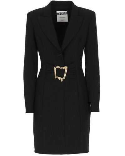 Moschino Morphed Buckle Dress - Black