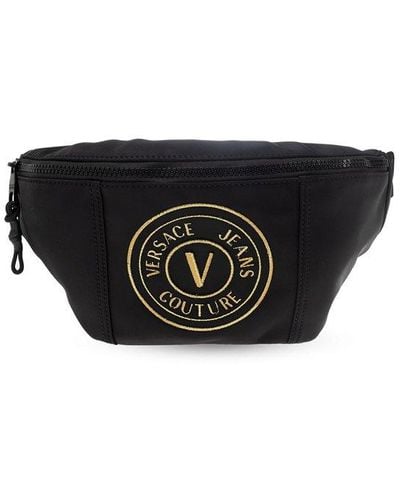 Versace Jeans Couture Belt Bag With Logo - Black