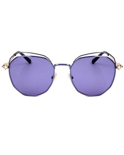 Jimmy Choo Round Frame Sunglasses - Purple