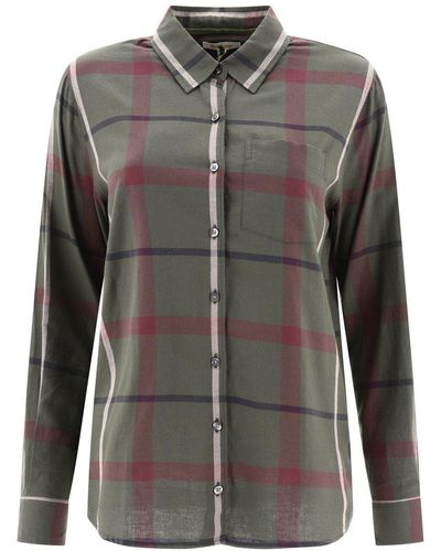Barbour "oxer Check" Shirt - Grey
