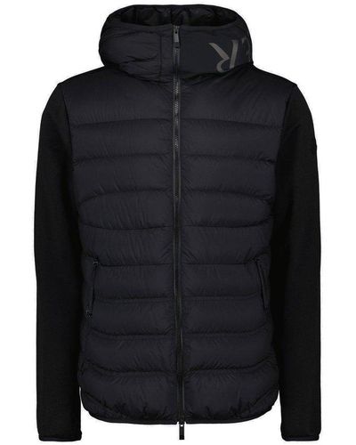 Moncler Zip Up Quilted Jacket - Black