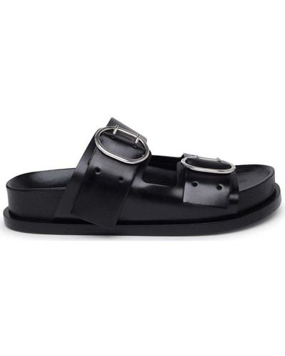 Jil Sander Buckle-fastened Slip-on Sandals - Black