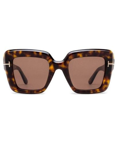 Tom Ford Esme Oversized Frame Sunglasses - Multicolour