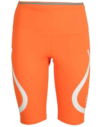 adidas By Stella McCartney Truepace High-waisted Track Shorts - Orange
