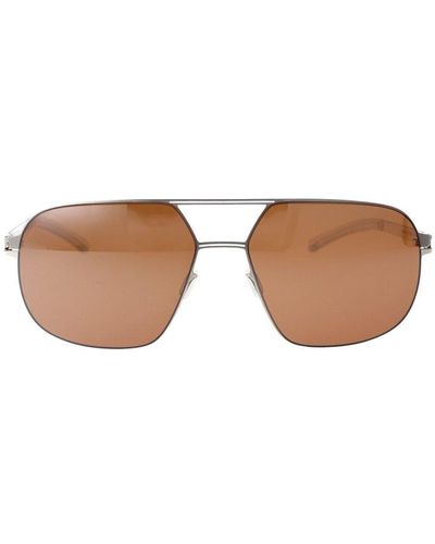 Mykita Angus Aviator-frame Sunglasses - Brown