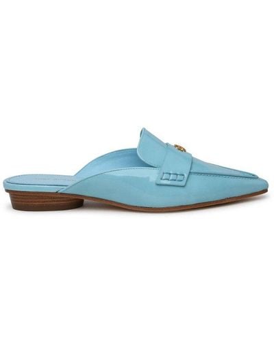 Tory Burch Logo Plaque Slip-on Loafers - Blue
