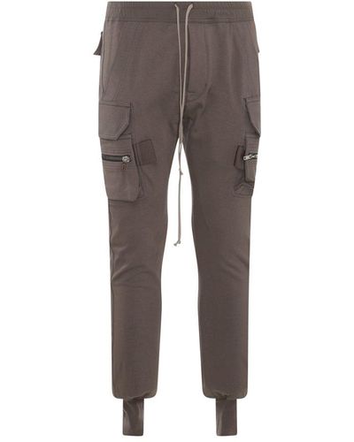 Rick Owens Cotton Trousers - Grey