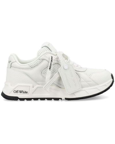 Off-White c/o Virgil Abloh Kick Off Round Toe Lace-up Trainers - White