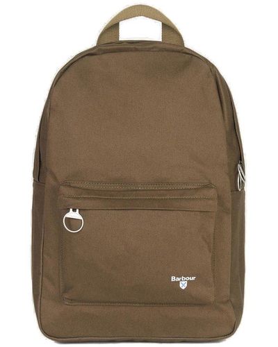 Barbour Cascade Logo Embroidered Backpack - Brown