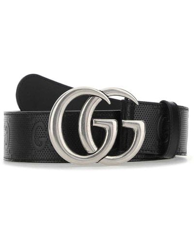 Gucci Black Leather Belt