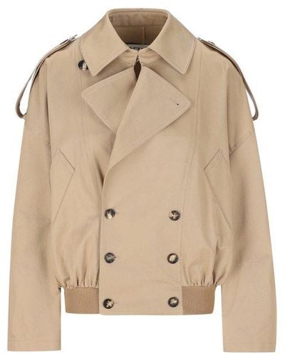 Loewe Balloon Double-breasted Jacket - Natural