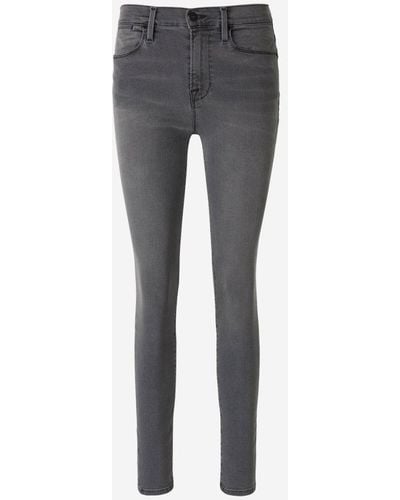 FRAME Burton High-rise Skinny Jeans - Grey