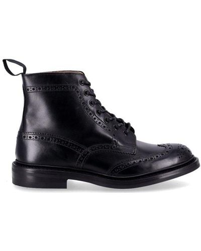 Tricker's Stow Country Lace-up Boots - Black
