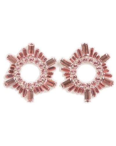 AMINA MUADDI Mini Begum Earrings - Pink