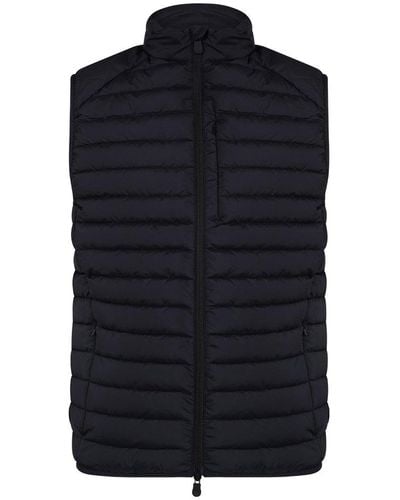 Save The Duck High Neck Padded Vest - Blue