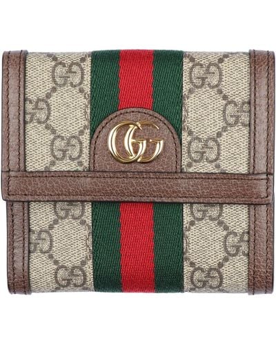 Gucci Ophidia GG Snap Buttoned Wallet - Green