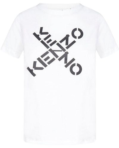 KENZO Logo Cotton T-shirt - White