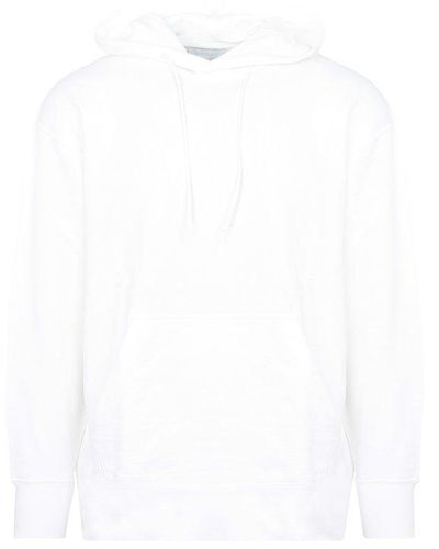 Y-3 Logo Hoodie Sweatshirt - White