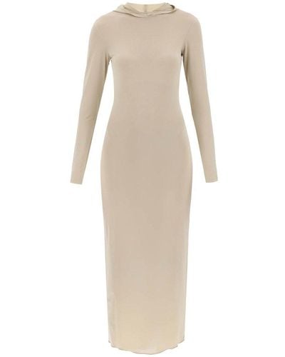 Paloma Wool Long-sleeved Hooded Midi Dress - Natural