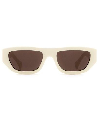 Gucci Rectangular Frame Sunglasses - White