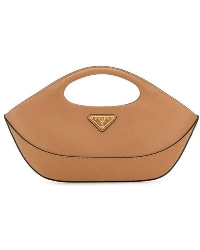 Prada Triangle-logo Handbag - Brown