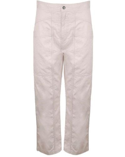 Isabel Marant Cropped Trousers - Natural