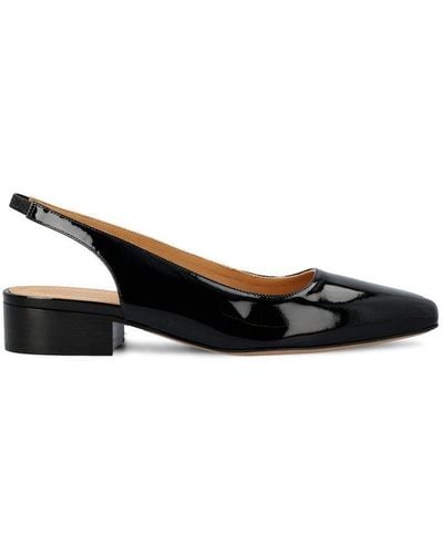 Maison Margiela Almond Toe Slingback Court Shoes - Black