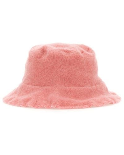 Comme des Garçons Comme Des Garçons Wool Bucket Hat - Pink