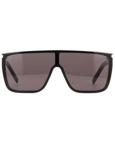 Saint Laurent Mask Frame Sunglasses - Grey