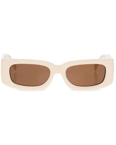 MISBHV Rectangle Framed Sunglasses - Natural