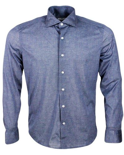 Sonrisa Long-sleeved Button-up Shirt - Blue