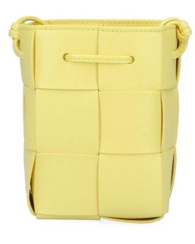 Bottega Veneta 'cassette' Mini Bucket Bag - Yellow