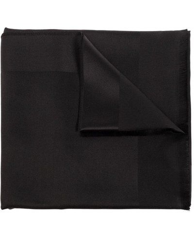 Givenchy Scarf With Logo, - Black